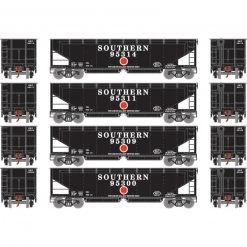 Athearn HO RTR 40' Offset Ballast Hopper with Load, SOU #2 (4)