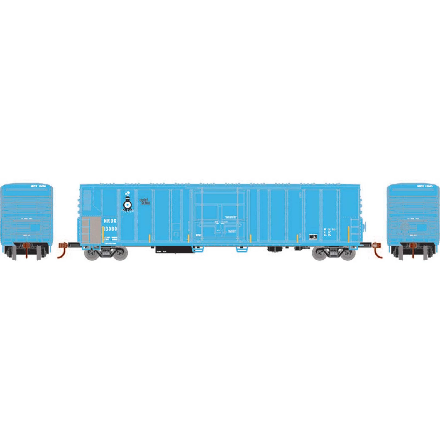 Athearn HO RTR 57' PCF Mechanical Reefer, NRDX/Cold #13080 3 Athearn HO RTR 57' PCF Mechanical Reefer, NRDX/Cold #13080