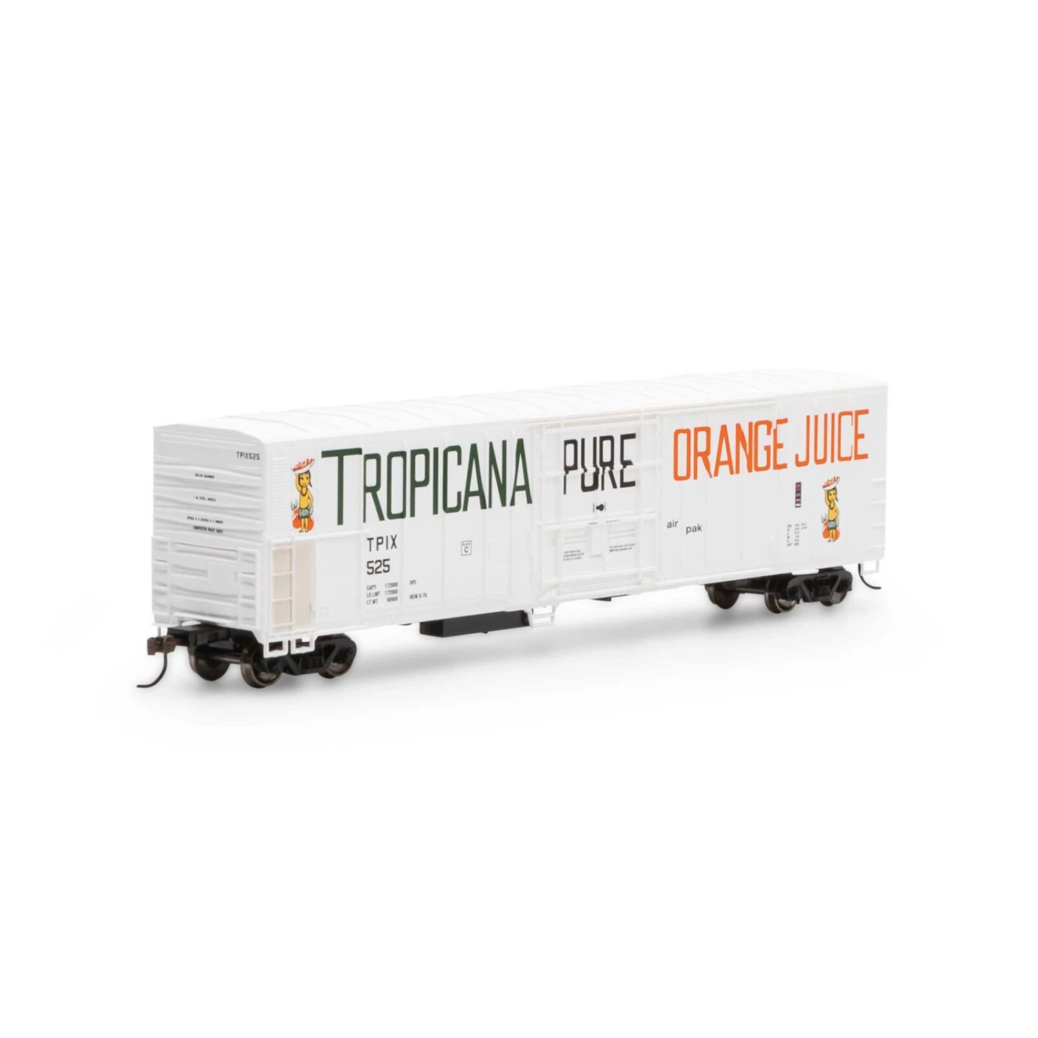 Athearn HO RTR 57' PCF Mechanical Reefer, Tropicana #525 3 Athearn HO RTR 57' PCF Mechanical Reefer, Tropicana #525