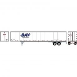 Athearn HO RTR 53' Wabash Plate Trailer, Bay Logistics #1