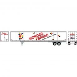 Athearn HO RTR 53' Wabash Plate Trailer, Wonder Bread #97860