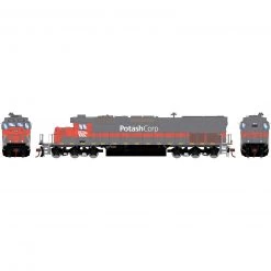 Athearn HO SD40T-2 Locomotive with DCC & Sound, Potash/WRIX #35021