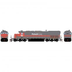 Athearn HO SD40T-2 Locomotive with DCC & Sound, Potash/WRIX #35022