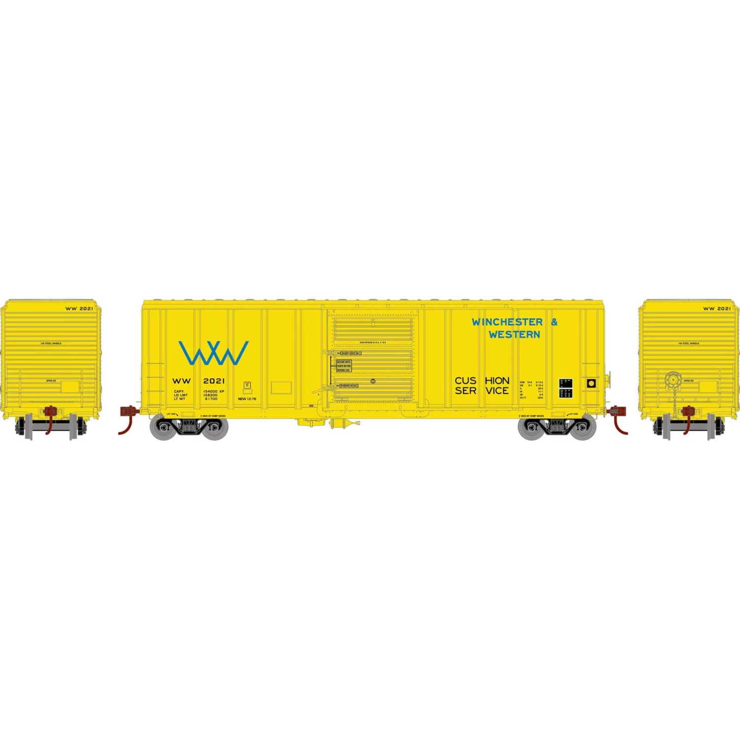 Athearn HO RTR 50' PS 5344 Box, WW #2021 3 Athearn HO RTR 50' PS 5344 Box, WW #2021