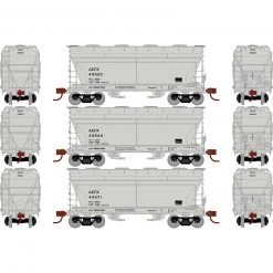 Athearn HO ACF 2970 Covered Hopper, ACFX (3)