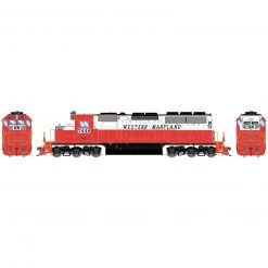 Athearn HO SD40 Locomotive, Western Maryland #7448