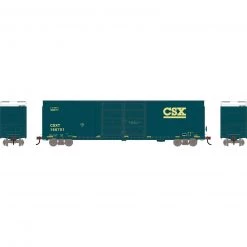 Athearn HO RTR FMC 60' DD/SS Hi-Cube Box, CSX #166701