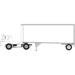 Athearn HO RTR Ford C/28' Trailer, Owner Operator
