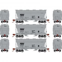 Athearn HO RTR ACF 2970 Cover Hopper, N&W (3)