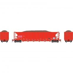 Athearn HO RTR 5Bay Rapid Discharge Hopper ITGX Red #10181
