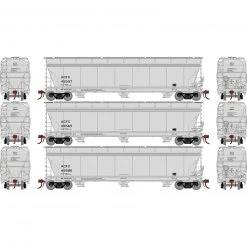 Athearn HO ACF 4600 3-Bay CF Hopper, ACFX #1 (3)
