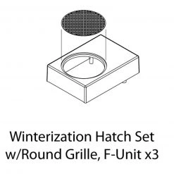 Athearn HO Winterization Hatch Set with Round Grille, F-Unit