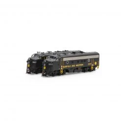 Athearn HO F7 A/A with DCC & Sound, N&W/Freight #3697/#3717