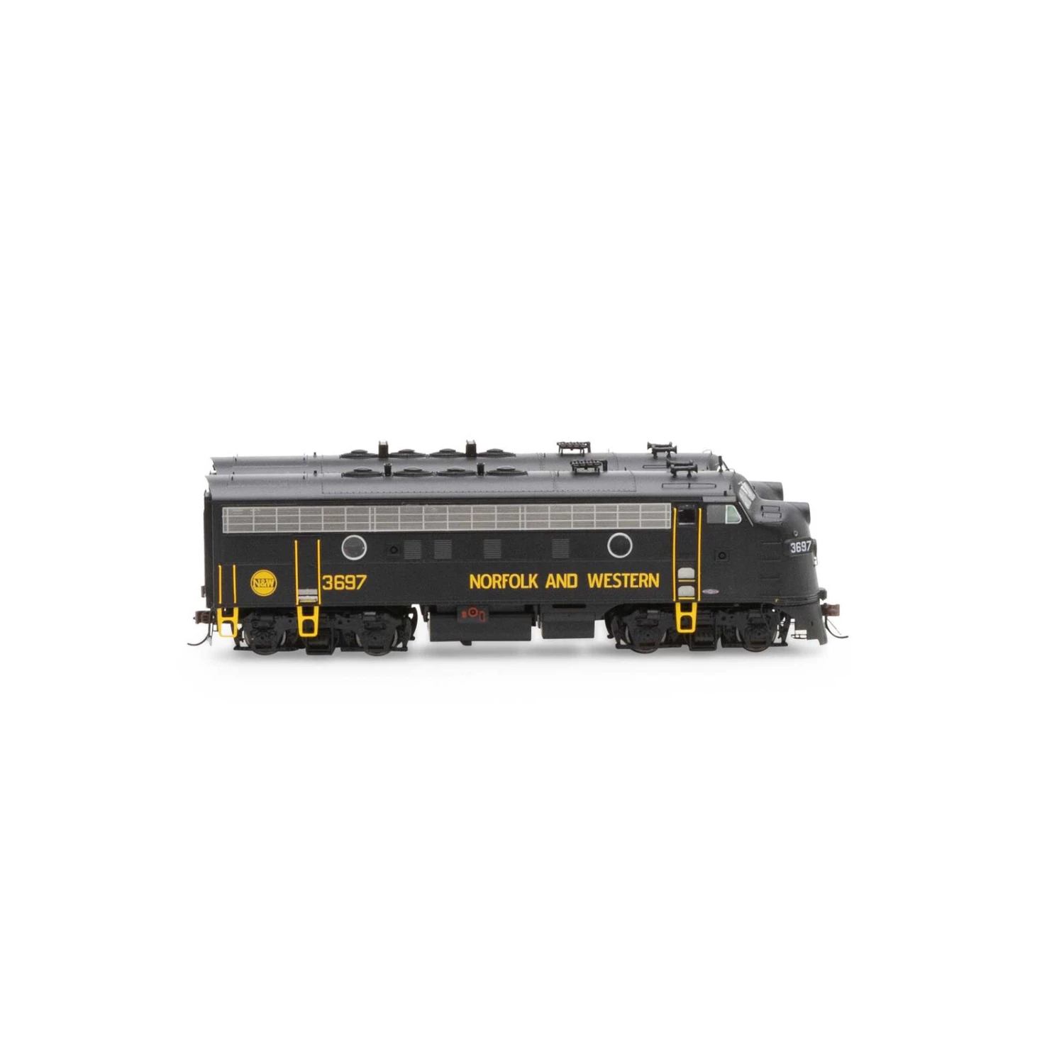 Athearn HO F7 A/A with DCC & Sound, N&W/Freight #3697/#3717 8 Athearn HO F7 A/A with DCC & Sound, N&W/Freight #3697/#3717 - Image 6
