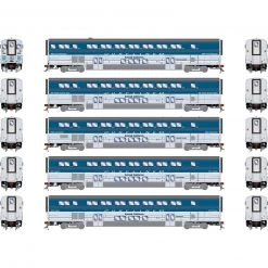 Athearn HO Surfliner Cars with Lights, Amtrak (5)