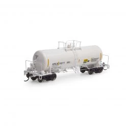 Athearn HO 13,600-Gal Acid Tank,UTLX/White/Reflector#11677