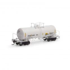 Athearn HO 13,600-Gal Acid Tank,UTLX/White/Reflector#11696