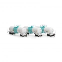 Athearn HO 13,600-Gallon Acid Tank,UTLX/White & Green (3)