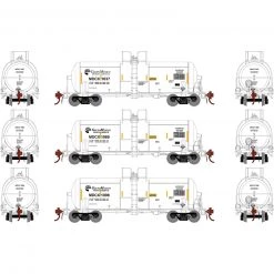 Athearn HO 13,600-Gallon Acid Tank, MDCX (3)