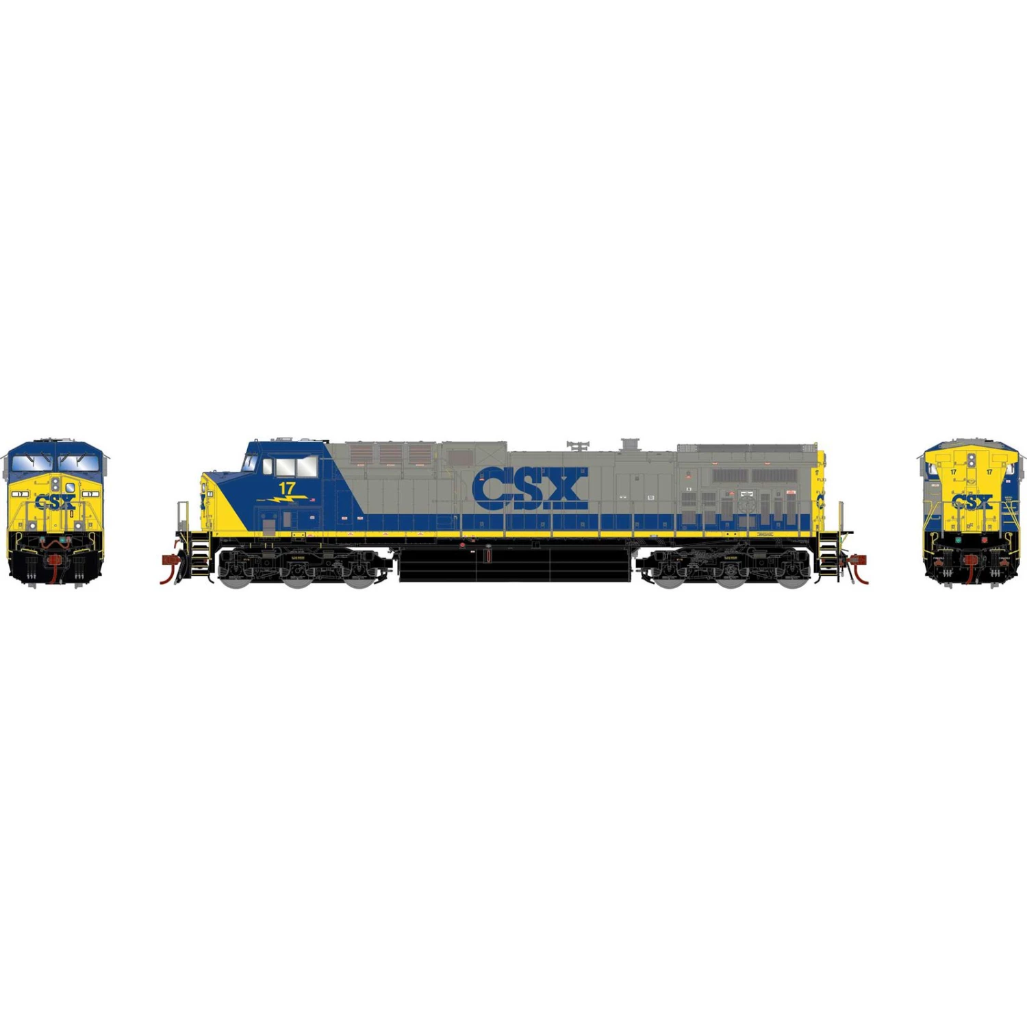 Athearn HO G2 AC4400CW, CSX #17 4 Athearn HO G2 AC4400CW, CSX #17 - Image 2