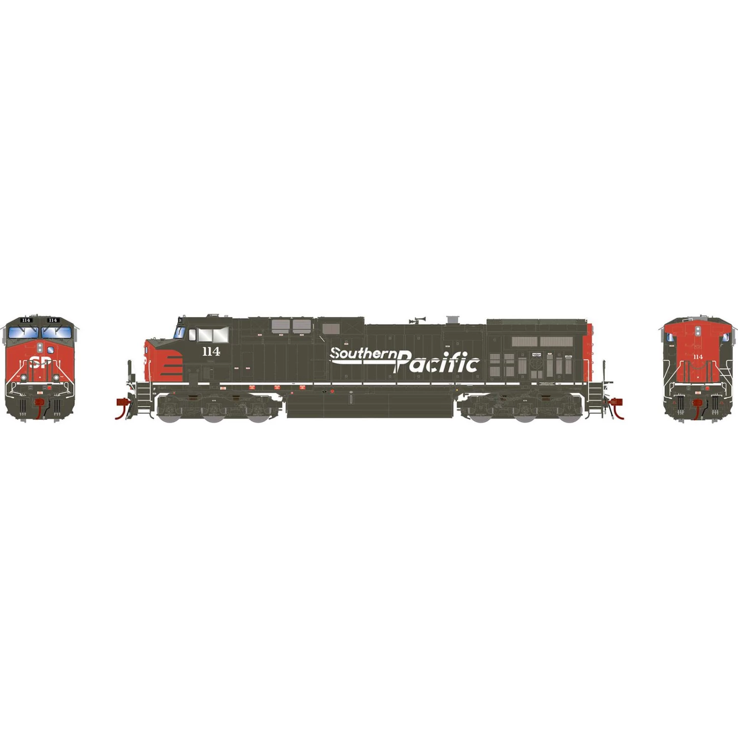 Athearn HO G2 AC4400CW, SP #114 3 Athearn HO G2 AC4400CW, SP #114