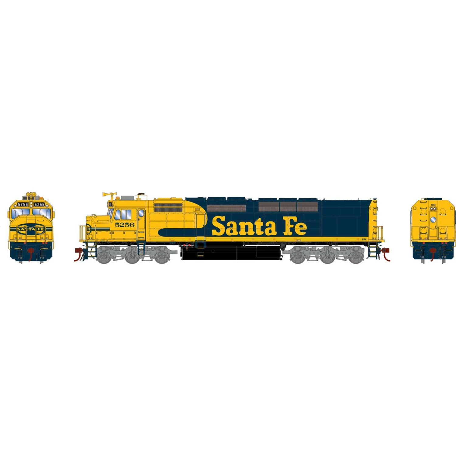 Athearn HO SDP40F Locomotive with DCC & Sound, ATSF #5256 3 Athearn HO SDP40F Locomotive with DCC & Sound, ATSF #5256