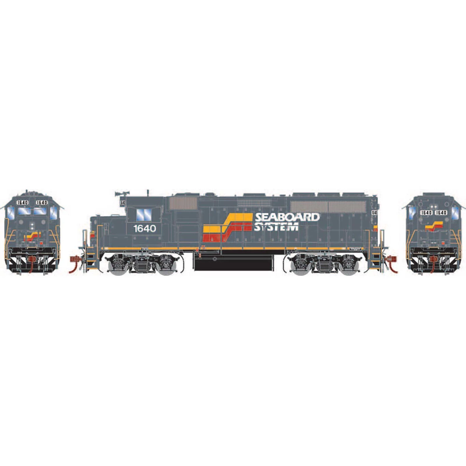 Athearn HO GP40-2, SBD/Ex-SCL #1640 3 Athearn HO GP40-2, SBD/Ex-SCL #1640