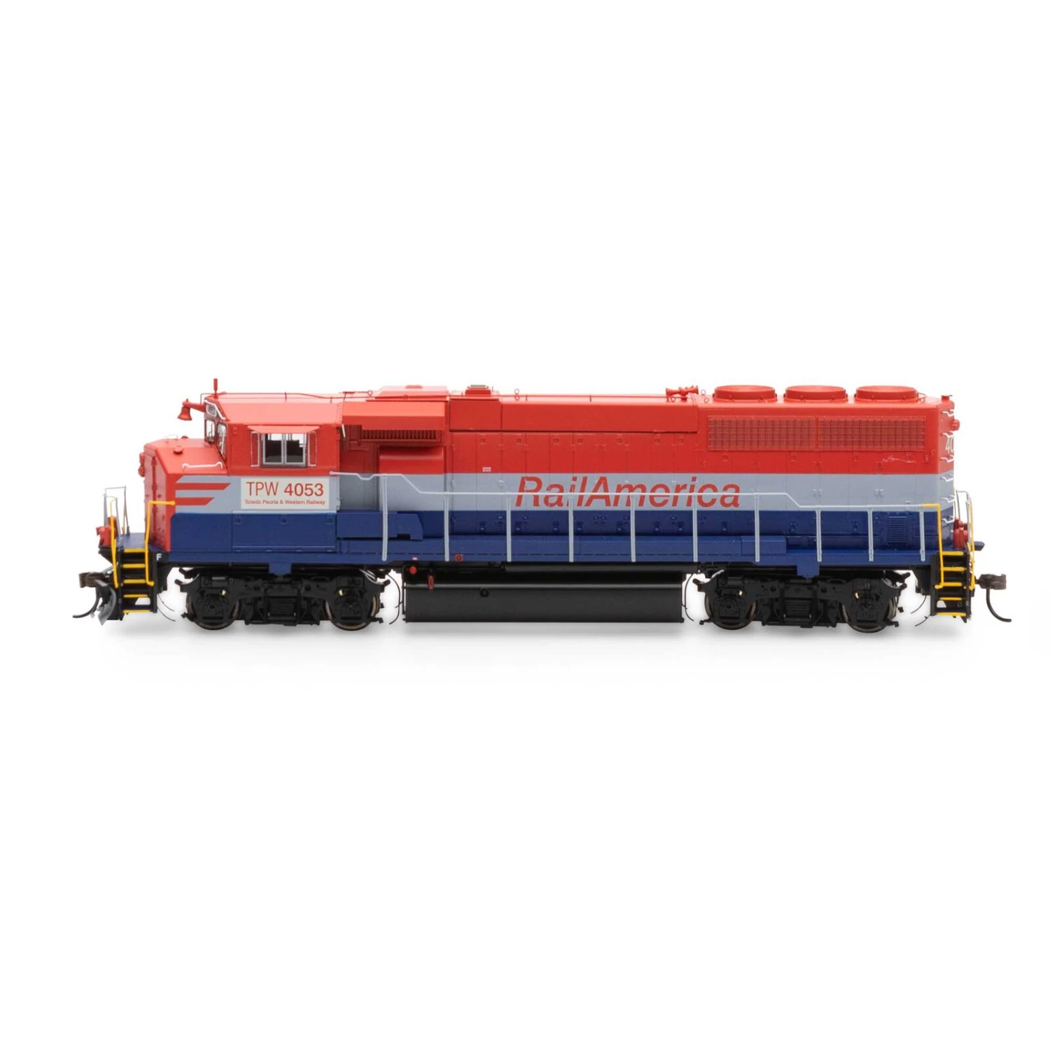 Athearn HO GP40-2L with DCC & Sound, Rail America/TP&W #4053 4 Athearn HO GP40-2L with DCC & Sound, Rail America/TP&W #4053 - Image 2