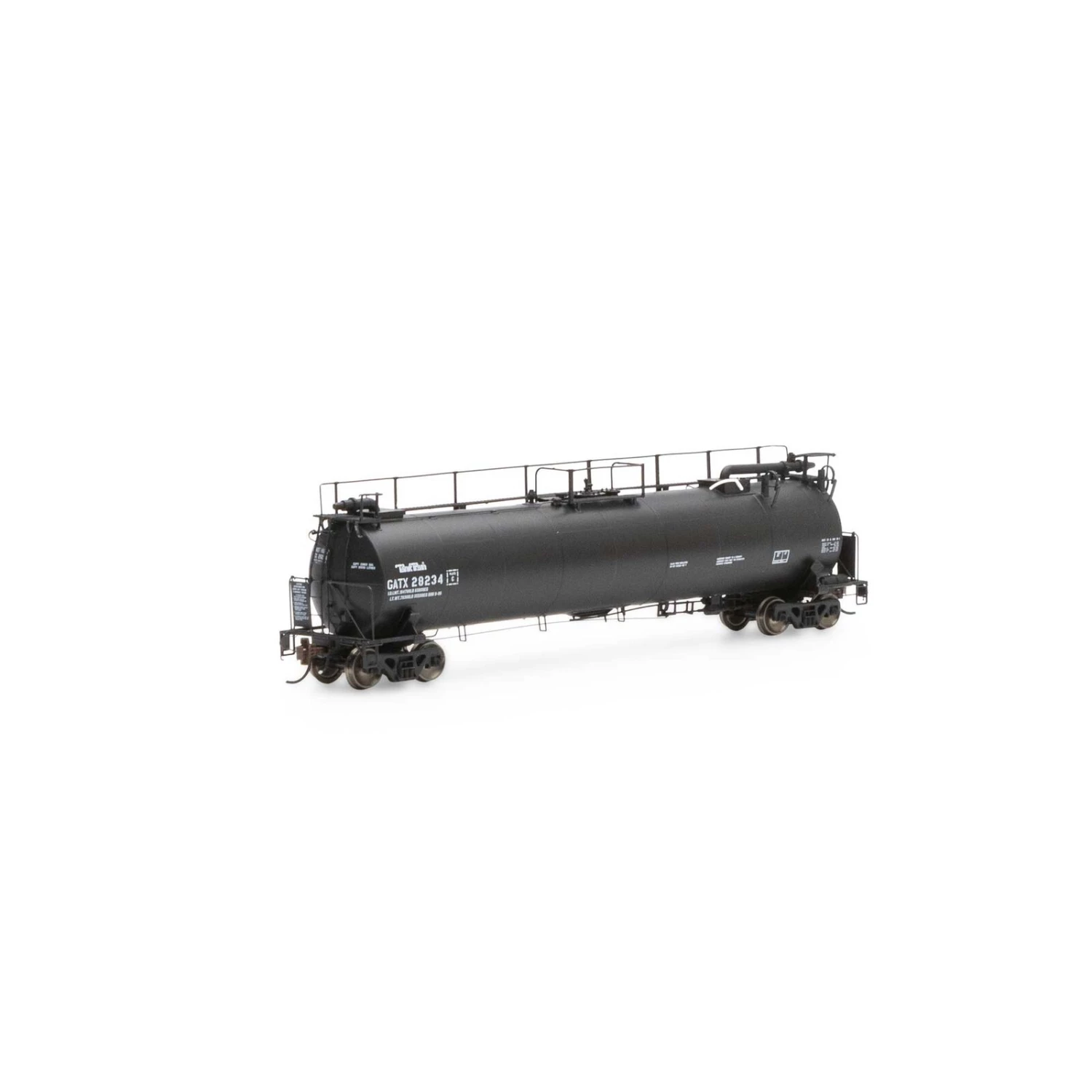 Athearn HO TankTrain Intermediate, GATX/Black Small #28234 3 Athearn HO TankTrain Intermediate, GATX/Black Small #28234