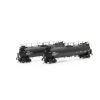 Athearn HO TankTrain A/B Set,GATX/Black Small #28227/28238