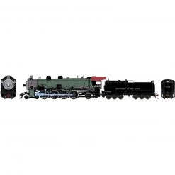 Athearn HO 4-8-2 MT-4 with DCC & Sound, SP/Green Boiler #4353