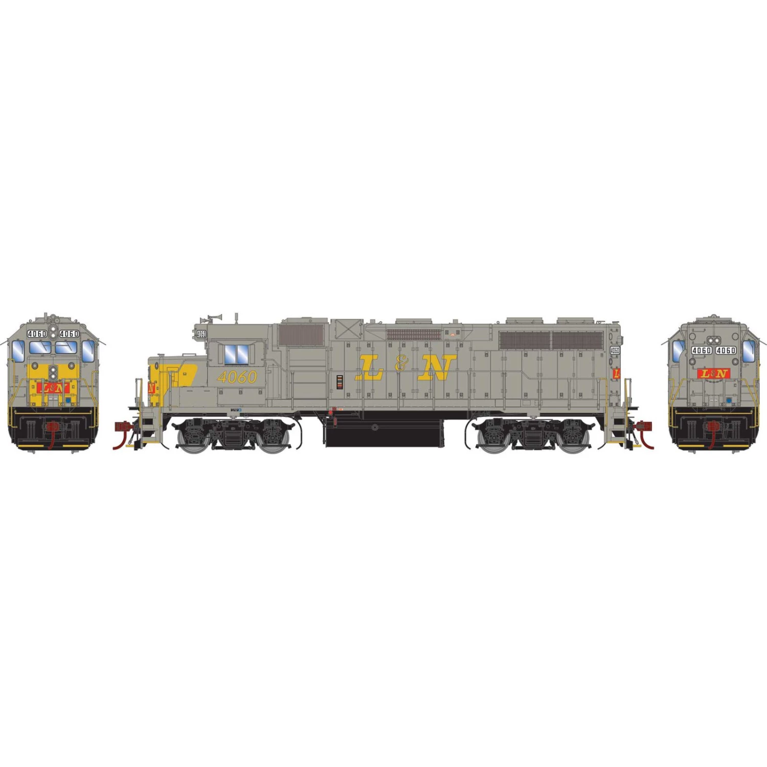 Athearn HO GP38-2, L&N #4060 3 Athearn HO GP38-2, L&N #4060