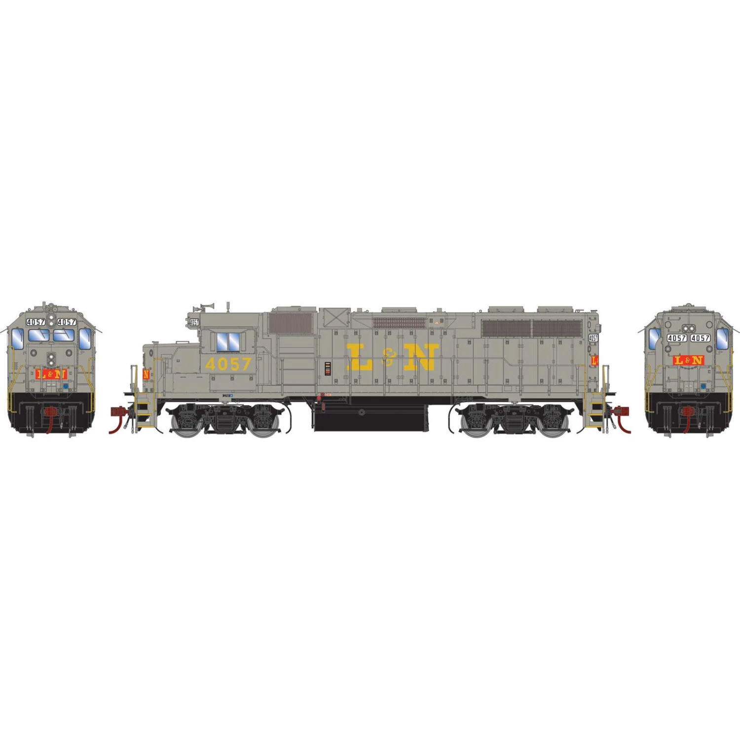 Athearn HO GP38-2 with DCC & Sound, L&N #4057 3 Athearn HO GP38-2 with DCC & Sound, L&N #4057