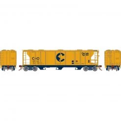 Athearn HO PS-2 2893 3-Bay Covered Hopper, C&O #2063