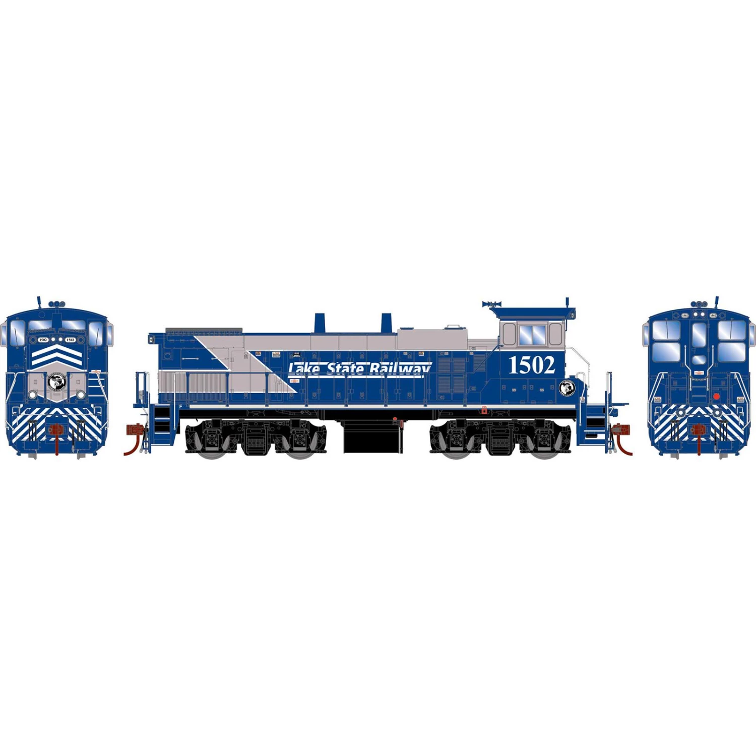 Athearn HO MP15AC, LSRC #1502 3 Athearn HO MP15AC, LSRC #1502
