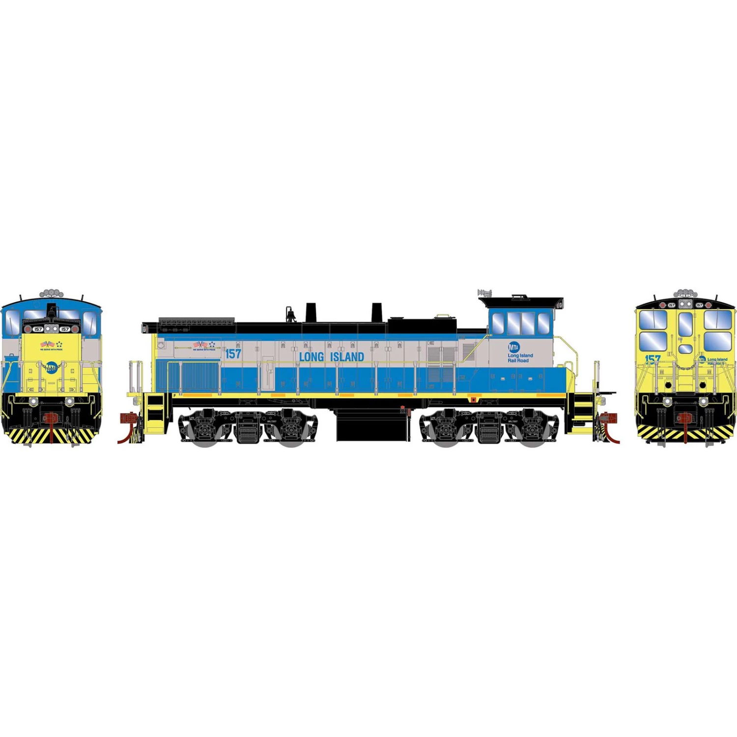 Athearn HO MP15AC with DCC & Sound, LIRR #157 3 Athearn HO MP15AC with DCC & Sound, LIRR #157