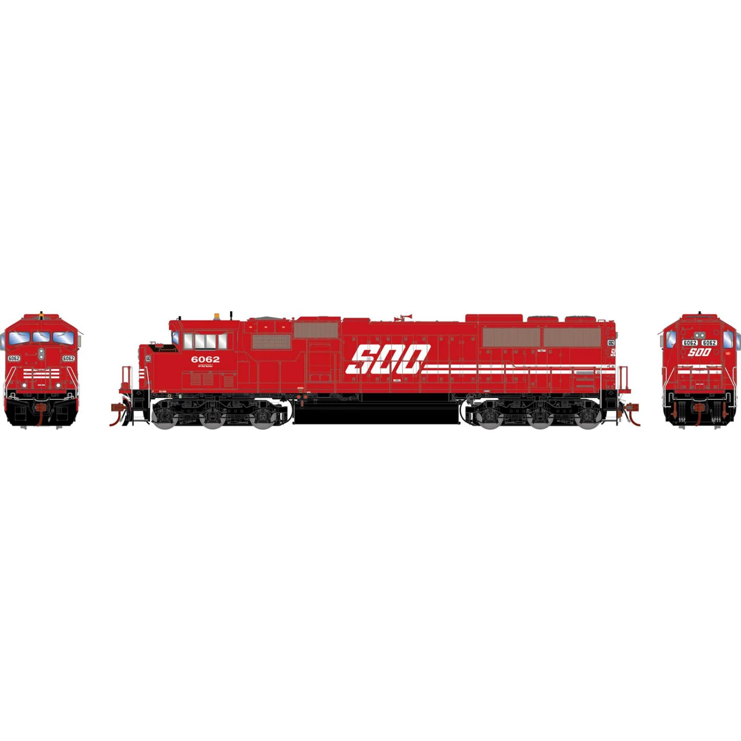 Athearn HO G2.0 SD60M Tri-Clops with DCC & Sound,Ex-SOO CP #6062 3 Athearn HO G2.0 SD60M Tri-Clops with DCC & Sound,Ex-SOO CP #6062