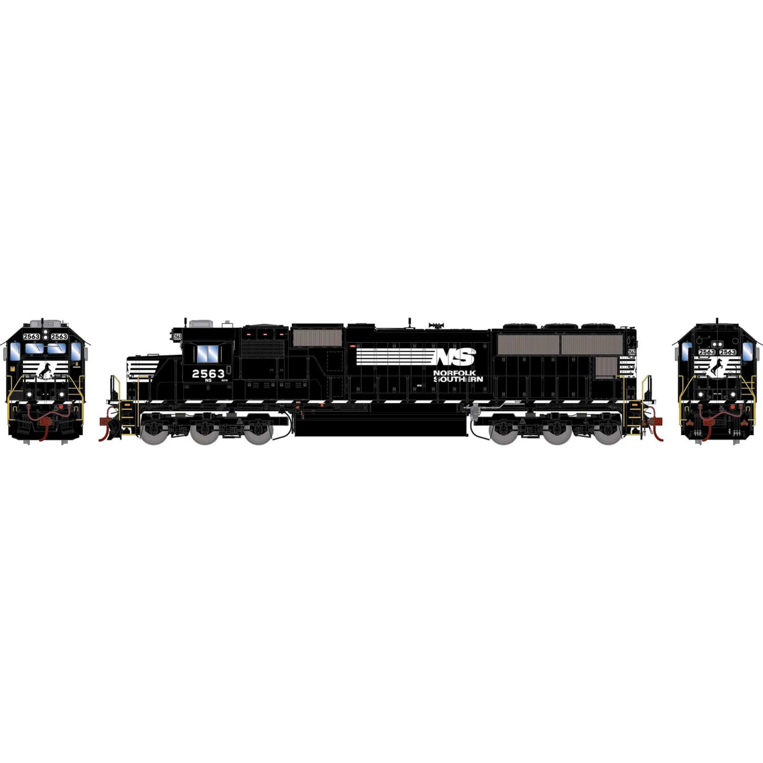 Athearn HO SD70 with DCC & Sound, Norfolk Southern #2563 3 Athearn HO SD70 with DCC & Sound, Norfolk Southern #2563