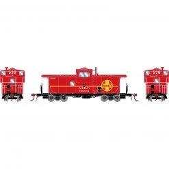 Athearn HO CE-6 ICC Caboose with Lights, SF #999538