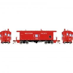 Athearn HO Bay Window Caboose with Lights, Western Pacific#482