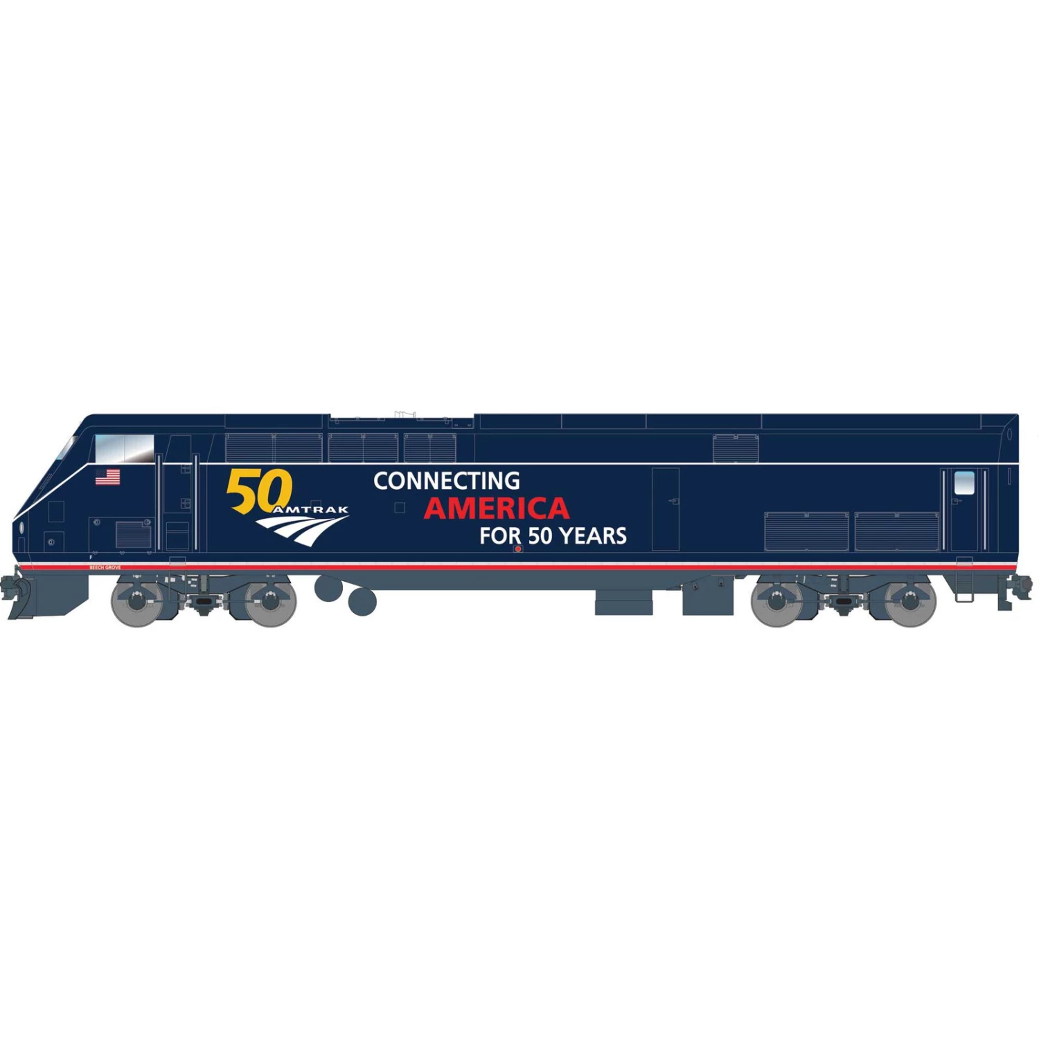 Athearn HO AMD103/P42, Amtrak/50th Anniversary Blue #100 3 Athearn HO AMD103/P42, Amtrak/50th Anniversary Blue #100