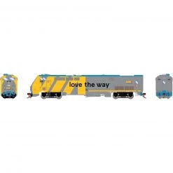 Athearn HO P42DC Locomotive, VIA, Love the Way #908