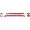 Athearn HO SD60I, TRRA/Red/White #4001