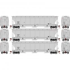 Athearn HO Trinity 3-Bay Hoppers, CAGX # 2 (3)