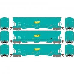 Athearn HO Trinity 3-Bay Hoppers, DJTX # 2 (3)