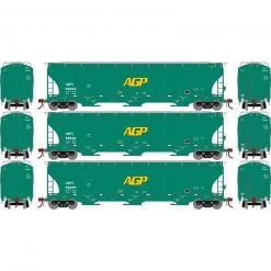Athearn HO Trinity 3-Bay Hoppers, AGPX # 2 (3)