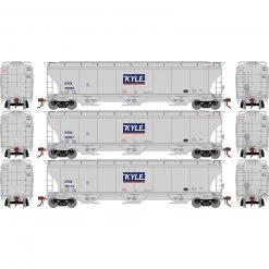 Athearn HO Trinity 3-Bay Hoppers, KRIX # 1 (3)