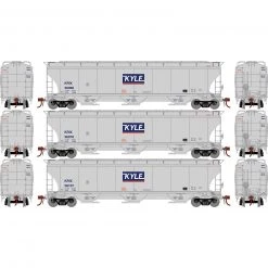 Athearn HO Trinity 3-Bay Hoppers, KRIX # 2 (3)