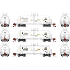 Athearn N 13,600-Gallon Acid Tank, MDCX (3)