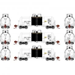 Athearn N 13,600-Gallon Acid Tank, NATX (3)